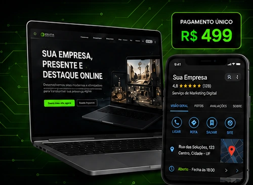 Site profissional e perfil no Google